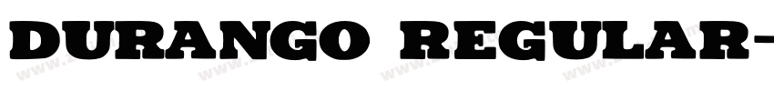 Durango Regular字体转换